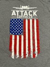 Load image into Gallery viewer, Attack Coffee American Flag T-Shirt
